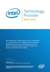Intel Technology Provider Gold 2016