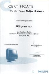 Philips monitory certifikát